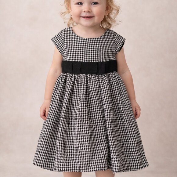 Lili Gaufrette Other - Lili Gaufrette Houndstooth Holiday Dress